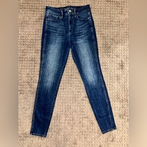 Extra high rise skinny